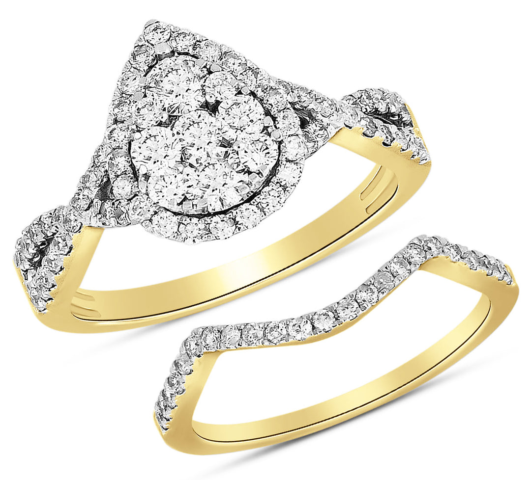 14K 1.00ct Diamond Bridal Ring