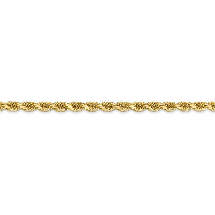 14k 3.5mm D/C Rope with Lobster Clasp Chain