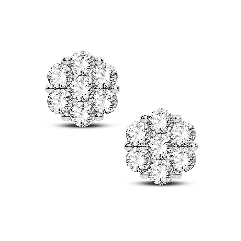 14K 0.91CT Diamond Earring