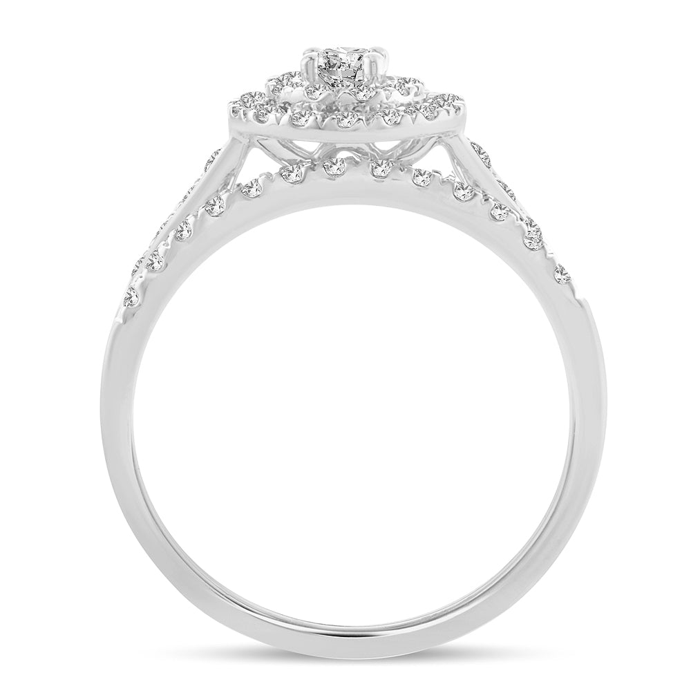 14K 0.50CT DIAMOND BRIDAL  RING