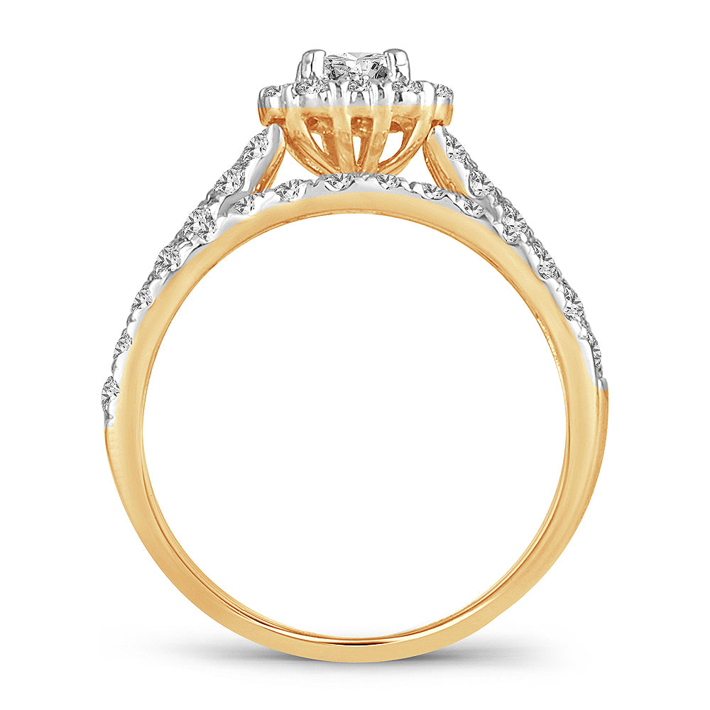 14K  1.00CT DIAMOND BRIDAL RING