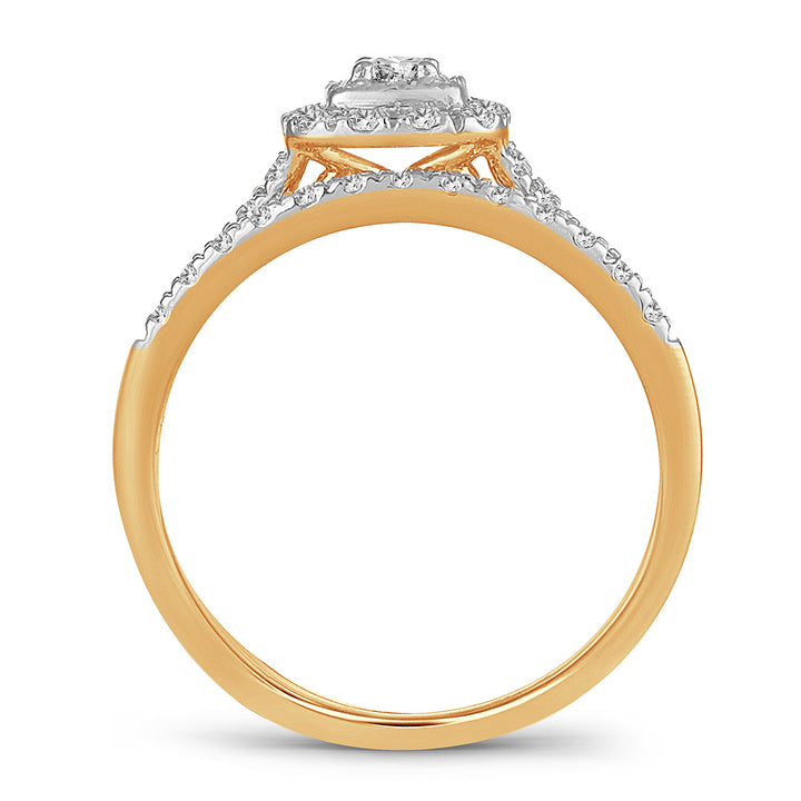 14K 0.33CT DIAMOND BRIDAL RING