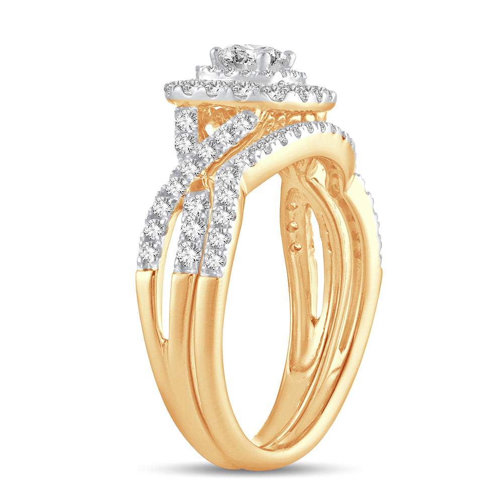 14K 1.00CT Diamond BRIDAL RING