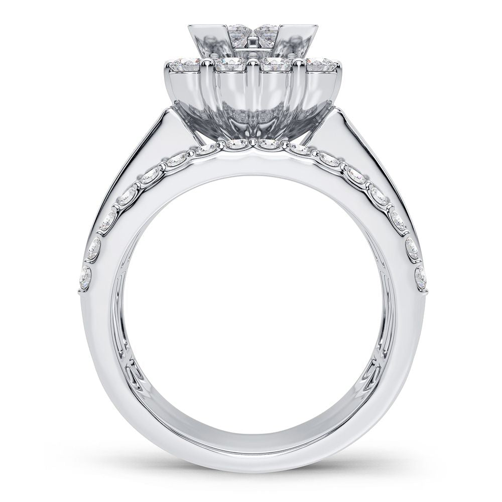 14K 3.00CT Diamond Bridal Ring