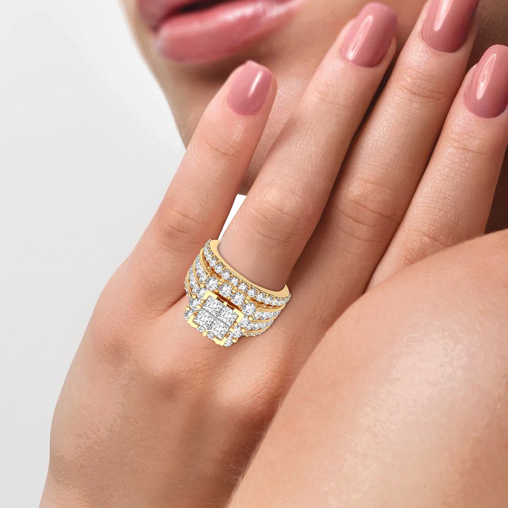 14K 4.00CT Diamond Bridal Ring