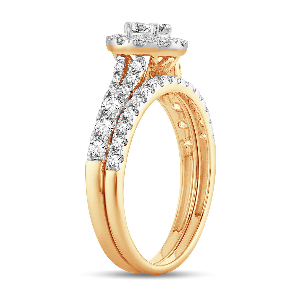 14K 1.00CT Fancy Cut Bridal Ring