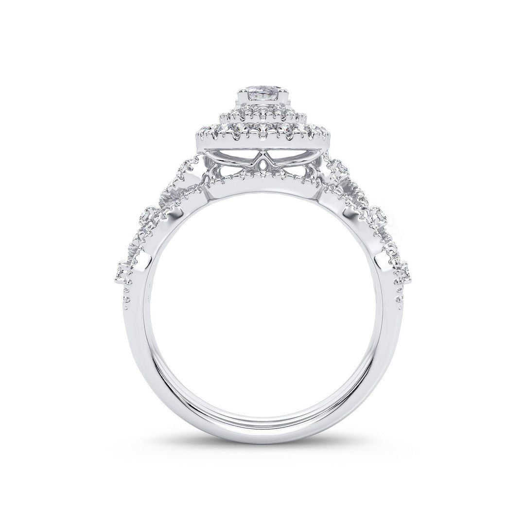 14K 1.00CT Diamond Bridal Ring