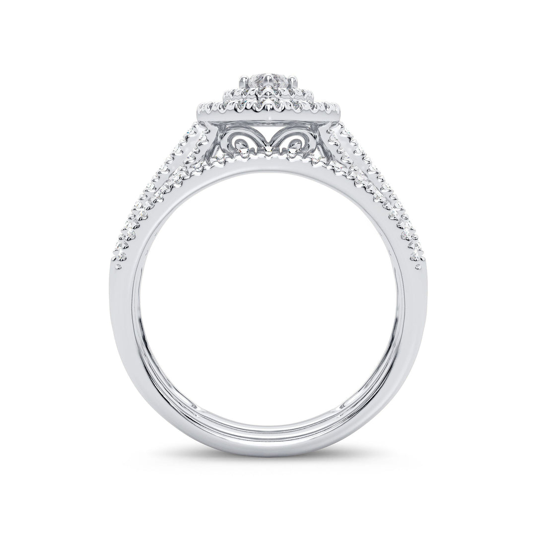 14K 1.00ct Diamond Bridal Ring