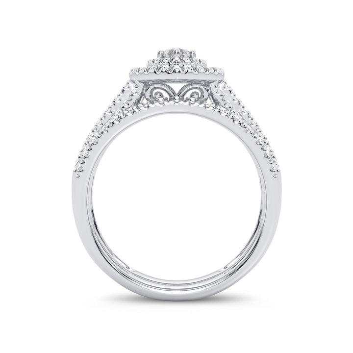 14K 1.00ct Diamond Bridal Ring