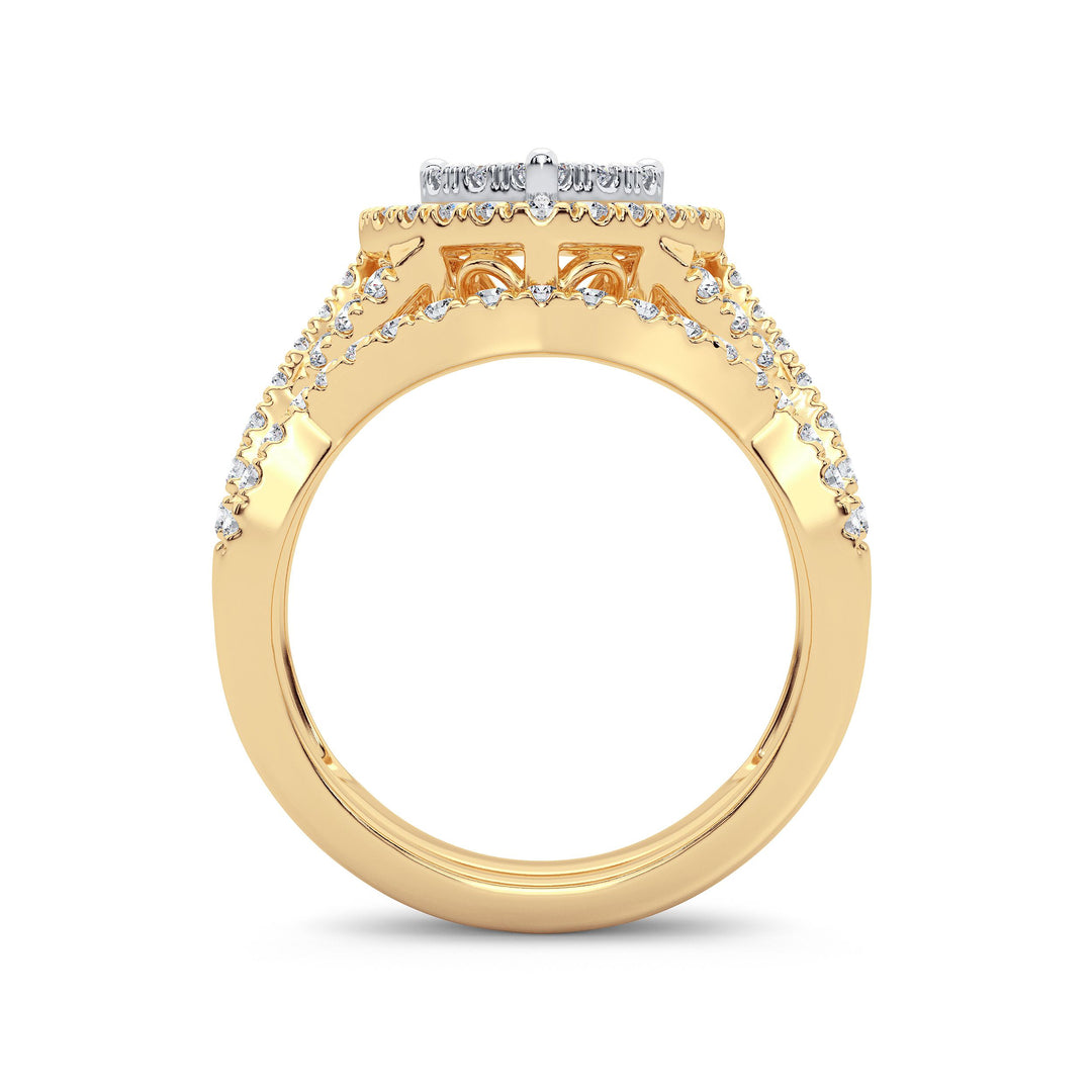 14K 1.00ct Diamond Bridal Ring