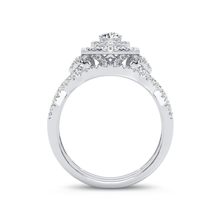 14K 1.00CT Diamond Bridal Ring