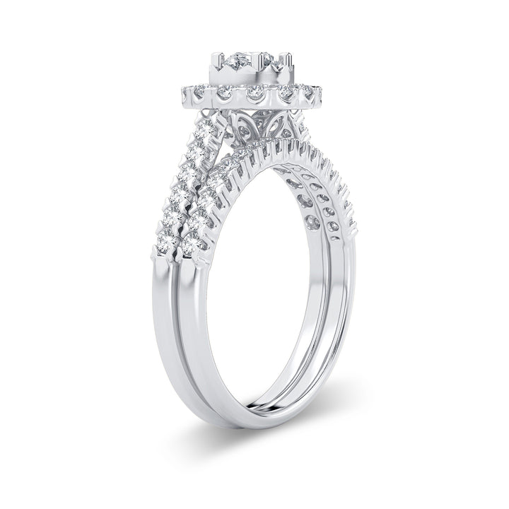 14K 1.00CT Diamond Bridal Ring