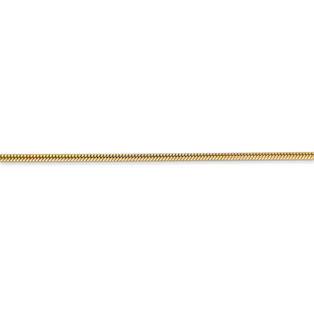 14k 1.6mm Round Snake Chain