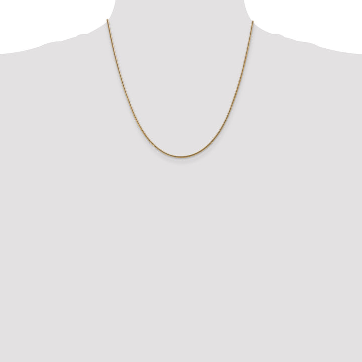 14k 1.6mm Round Snake Chain