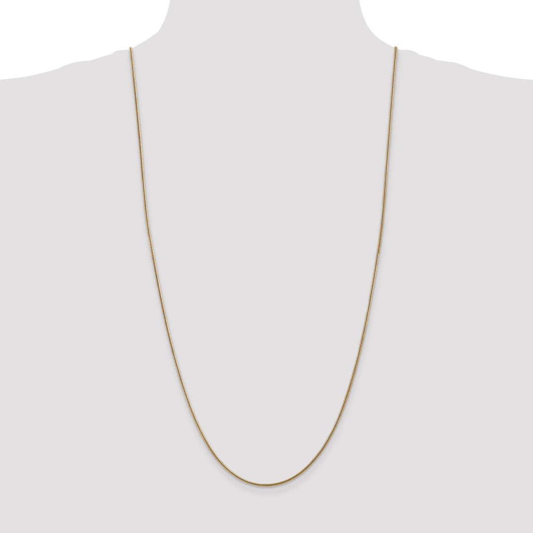 14k 1.6mm Round Snake Chain